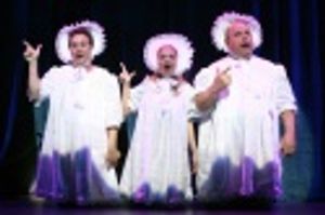 Christopher Fitzgerald, Kristin Chenoweth and Kevin Chamberlin Photo