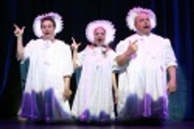 Christopher Fitzgerald, Kristin Chenoweth and Kevin Chamberlin Photo