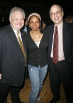 John P. Connolly, Audra McDonald and Mark Zimmerman Photo
