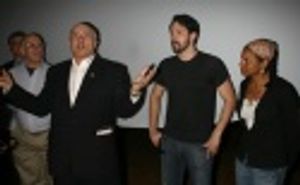 Jean-Paul Richard with Steve Kazee and Audra McDonald Photo