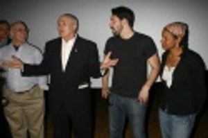 Jean-Paul Richard with Steve Kazee and Audra McDonald Photo