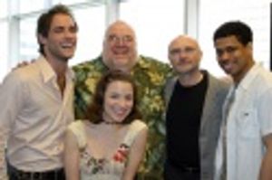 Josh Strickland, Jenn Gambatese, Michael Lassell, Phil Collins and Chester Gregory Photo