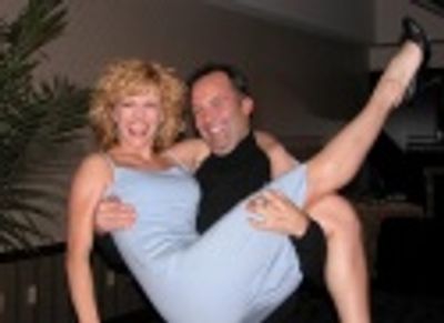 ...and with BC/EFA's Frank Conway who gives her a lift  Photo