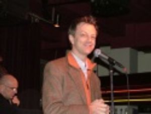 Host Jim Caruso kicks the evening off Photo