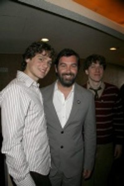 Jonathan Groff, Duncan Sheik, and John Gallagher Jr. Photo