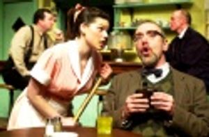 Maryellen Brito (foreground left) as Elma and F. William Oakes (foreground right) as  Photo