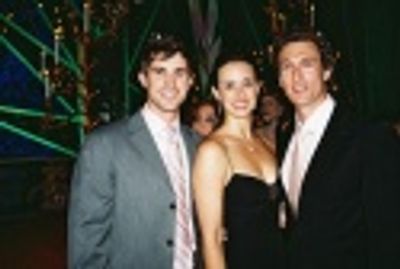 Matt Cavenaugh, Leann Lazar and Aaron Lazar Photo