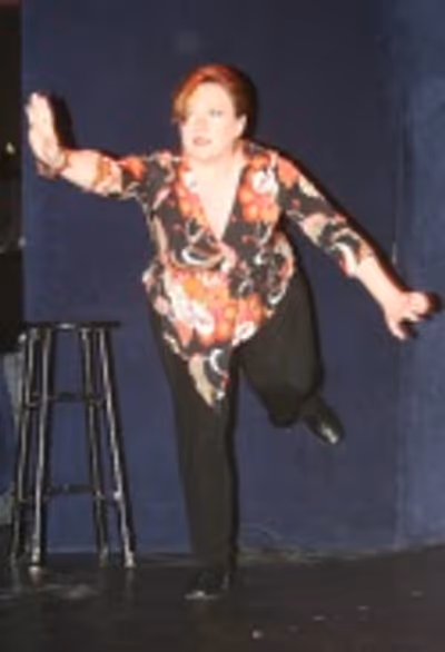 Lisa Asher, who sang "Just a Housewife" and performed an interpretive dance
 Photo
