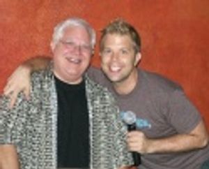 After Party Host Brandon Cutrell with his father the Reverend Cutrell, who came in fr Photo