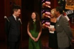 John Gallagher Jr. and Lauren Pritchard chat about Spring Awakening with host Bryant  Photo