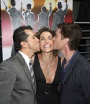 Choreographer Sergio Trujillo, Melina Kanakaredes and Rick Hearst Photo