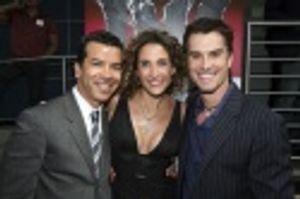 Choreographer Sergio Trujillo, Melina Kanakaredes and Rick Hearst Photo
