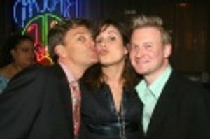 Jim Caruso, Stephanie J. Block and Johnny Rodgers Photo