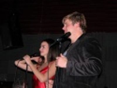 Mandy and Rob duetted on "Braver Than We Are" from
Dance of the Vampires

 Photo