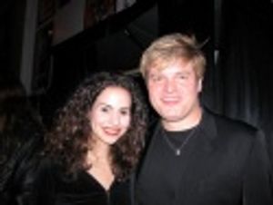 Mandy Gonzalez and Rob Evan after the show Photo