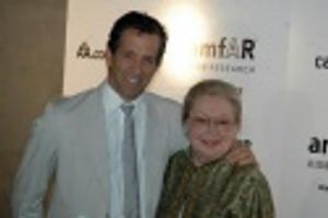 Designer Kenneth Cole (amfAR Chairman) and Dr. Mathilde Krim (amfAR Founder) Photo