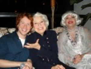 Ken Kleiber, Carol Channing and Richard Skipper Photo