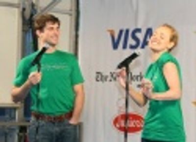 Matt Cavenaugh and Erin Davie Photo