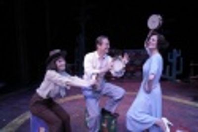 Kelli Barrett as Louise, Rick Hilsabeck as Herbie, and Karen Mason as Rose Photo