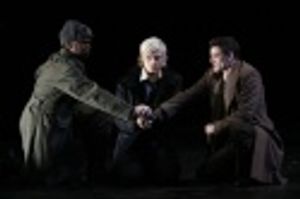 Craig Wallace as Marcellus, Jeffrey Carlson and Pedro Pascal as Horatio Photo