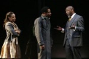 Michelle Beck, Kenajuan Bentley and Robert Jason Jackson as Polonius Photo