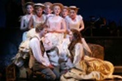 Barrett Foa and Farah Alvin, with (back row) Julia Burrows, Morgan James, Tory Ross,  Photo