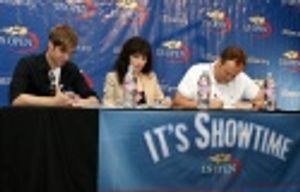 Ashley Parker Angel, Bebe Neuwirth and Brad Blanks Photo