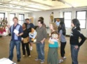 Resident Director Evan Ensign and cast Photo