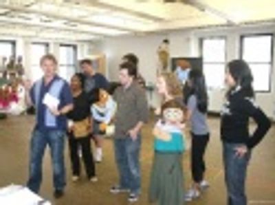 Resident Director Evan Ensign and cast Photo