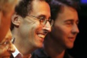 Tony Kushner and Edward Norton Photo