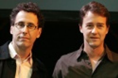 Tony Kushner and Edward Norton Photo