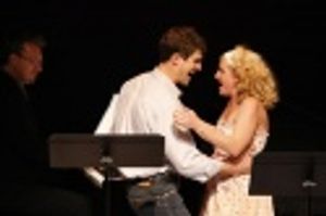 Matt Cavanaugh and Megan Lawrence performing "I Blame You" (from Bonnie & Clyde, Book Photo