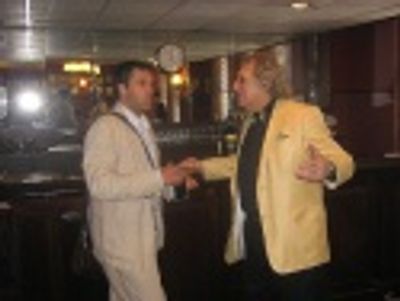 RaÃºl Esparza and Drama Desk President William Wolf Photo