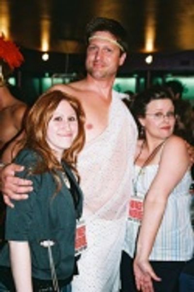 Dara Fargotstein, Christopher Sieber and Robin McGee Photo