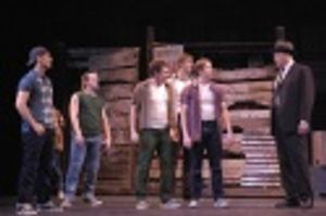 The Jets confront Lieutenant Schrank - Spencer Howard, Michael McGurk as Action, John Photo