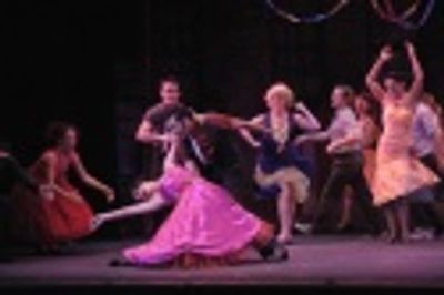 Jacqueline Colmer as Anita, Freddy Ramirez and cast - The Dance at the Gym Photo