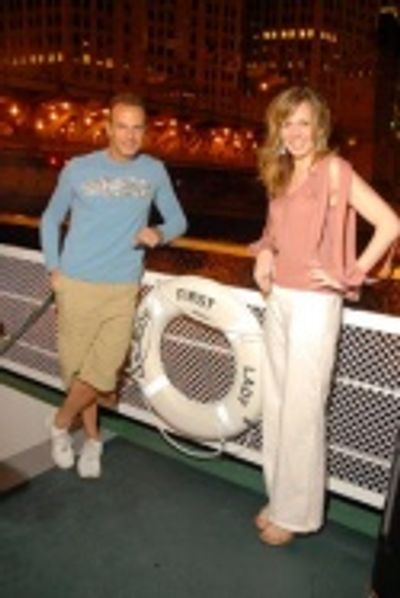 Chicago Cast Members Peter Ermides and Vanessa McMahon Photo