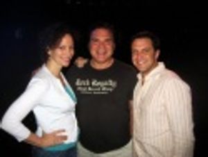 Barbara Walsh, Forbidden Broadway creator Gerard Alessandrini and Raul Esparza Photo