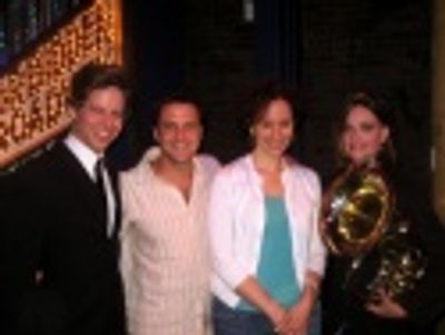 (From left to right): James Donegan (as Raul Esparza), Raul Esparza, Barbara Walsh an Photo