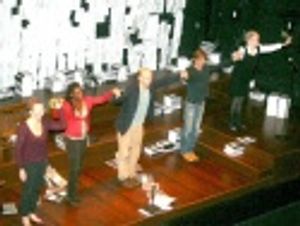 Final bow: Kathleen Chalfant, Hazelle Goodman, Frank Wood, Roger Howarth and Elaine S Photo