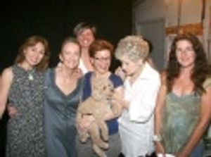 Cast members and supporters, including Valerie Smaldone, Kathleen Chalfant, Lisa Kron Photo