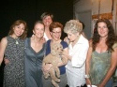 Cast members and supporters, including Valerie Smaldone, Kathleen Chalfant, Lisa Kron Photo