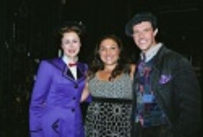 Megan Osterhaus (Mary Poppins - Understudy) Jo Frost and Gavin Lee (Bert) Photo