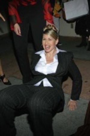 Luba Mason (Fastrada) gets down after a successful night!  Photo