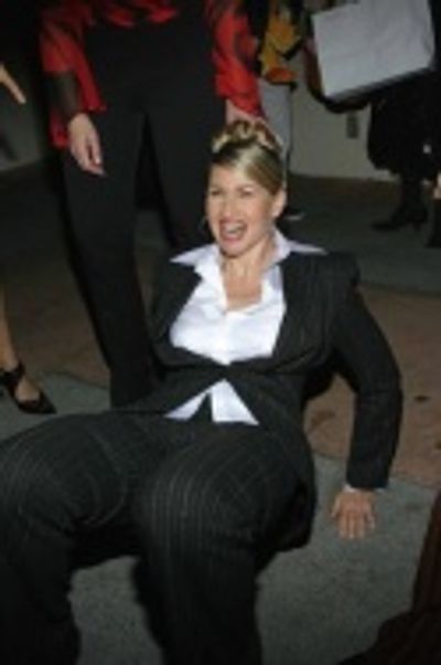 Luba Mason (Fastrada) gets down after a successful night!  Photo