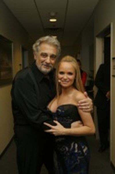 PlÃ¡cido Domingo and Kristin Chenoweth Photo