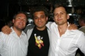 Tommy O'Haver (film director Ella Enchanted), Jeff Marx (co-creator Avenue Q) and Chr Photo