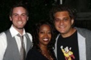 Trapper Felides, Jennifer Leigh Warren and Jeff Marx (co-creator Avenue Q) Photo