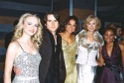Leven Rambin, Christian Campbell, Eva LaRue, Jill Larson and Tanisha Lynn 
 Photo