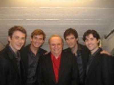 Michael Arden, Sean McDermott, longtime Streisand manager Marty Erlichman,
Hugh Pana Photo